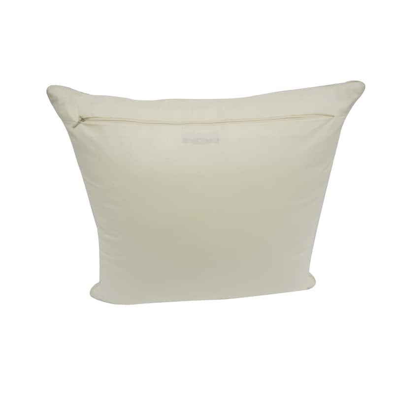 Home&Manor Bastam Vintage Raw Silk Pillow 18"