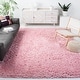 preview thumbnail 5 of 68, SAFAVIEH Polar Shag Bibi Glam Solid 3-inch Extra Thick Rug 3' x 3' Square - Light Pink