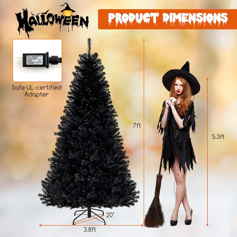 Gymax 6/7/8 Halloween Tree Artificial Decoration Tree w758/1040/1408 - See Details