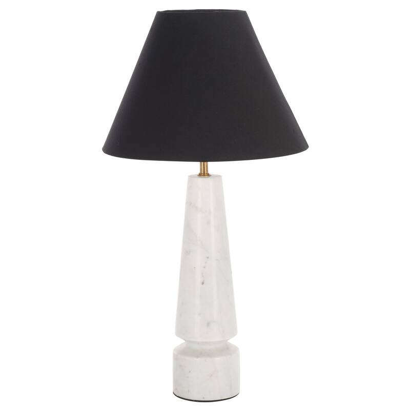 SAFAVIEH Lighting Enza Table Lamp 22-Inch Marble Base Design - 12"W x 12"D x 22"H