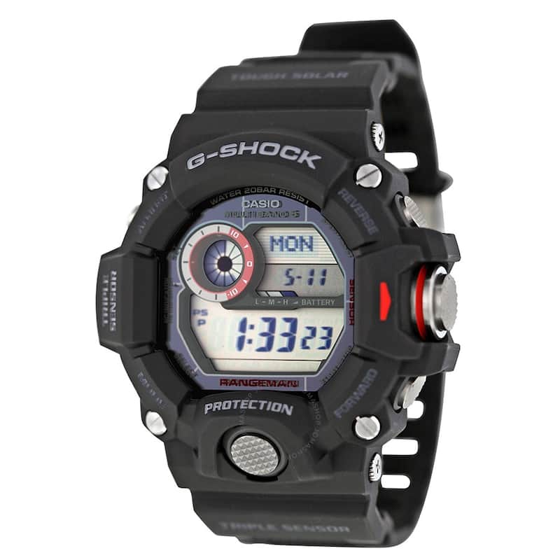 Casio G-Shock Master Of G Rangeman Solar Atomic Watch - Grey/Black