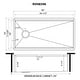 preview thumbnail 13 of 11, Ruvati 36-inch Workstation Slope Bottom Offset Drain Undermount 16 Gauge Kitchen Sink - RVH8596 - 36" x 19″