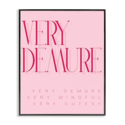 Stupell Elegant Pop Culture Phrase Framed Giclee Art Design By Lil' Rue
