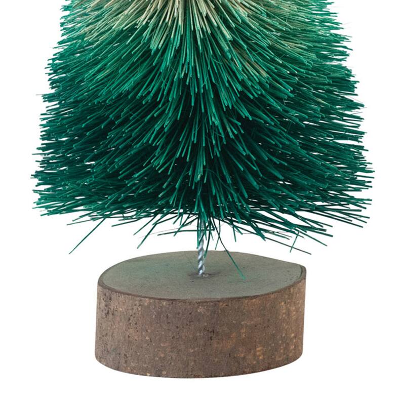 Curved Sisal Bottle Brush Tree with Wood Base