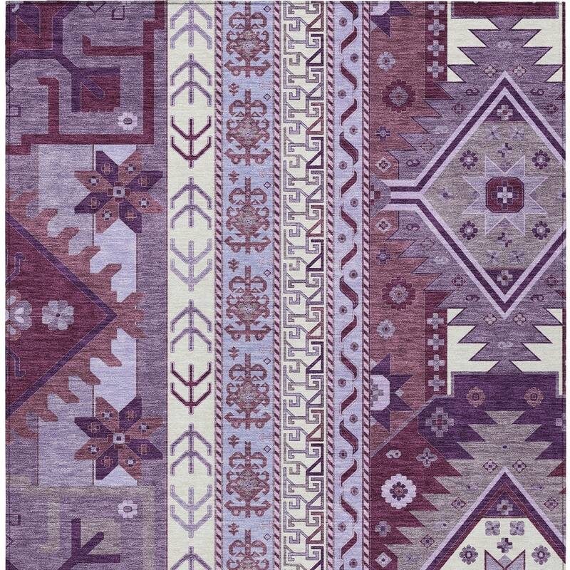 HomeRoots Aztec Transitional Rectangle Outdoor Rug