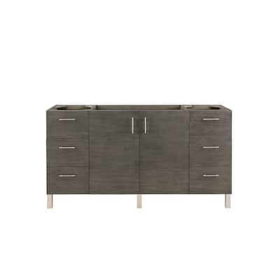 James Martin Vanities Metropolitan 60" Single Vanity, Silver Oak