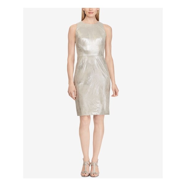 ralph lauren silver dress