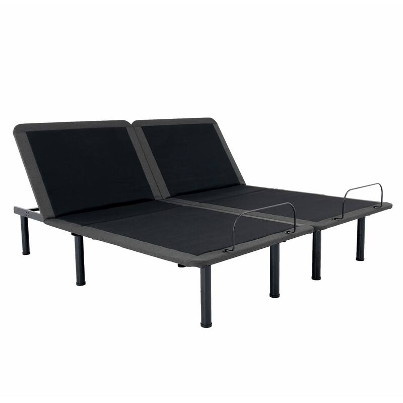 Bridgevine Home Flex Top Quick Assembly Adjustable Bed Frame with Voice Activated Controls