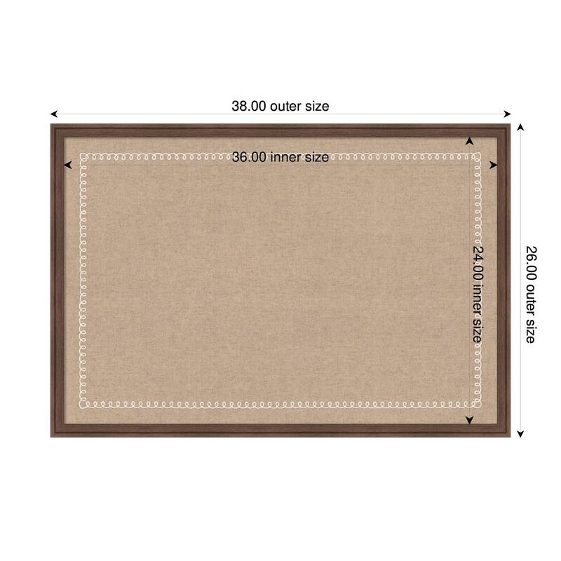 Kate and Laurel Pinboard White Scalloped Edge