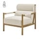 preview thumbnail 14 of 24, NPD Furniture Olsen Accent Arm Chair Palladian Beige / Fabric