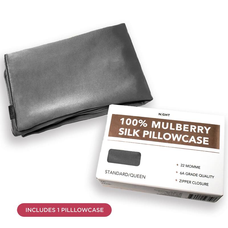 NIGHT 22 Momme 100% Mulberry Silk Pillowcase