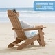 preview thumbnail 12 of 44, WINSOON 3-Piece All Weather HIPS Outdoor Folding Adirondack Chairs and Table Set