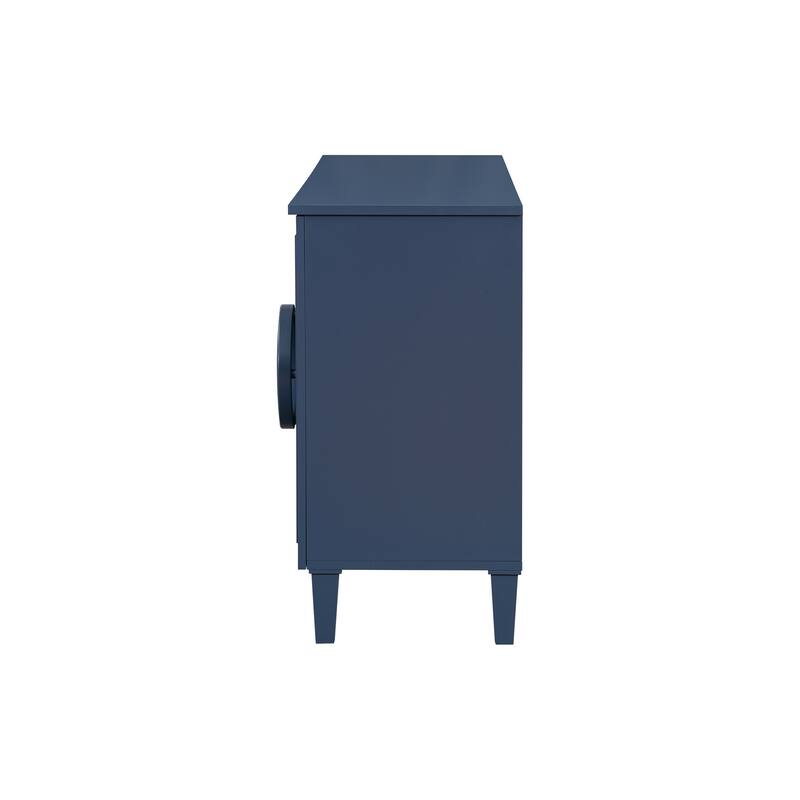 Four-door sideboard with French-Inspired,Suitable for Living Rooms, Entrance and Study Rooms