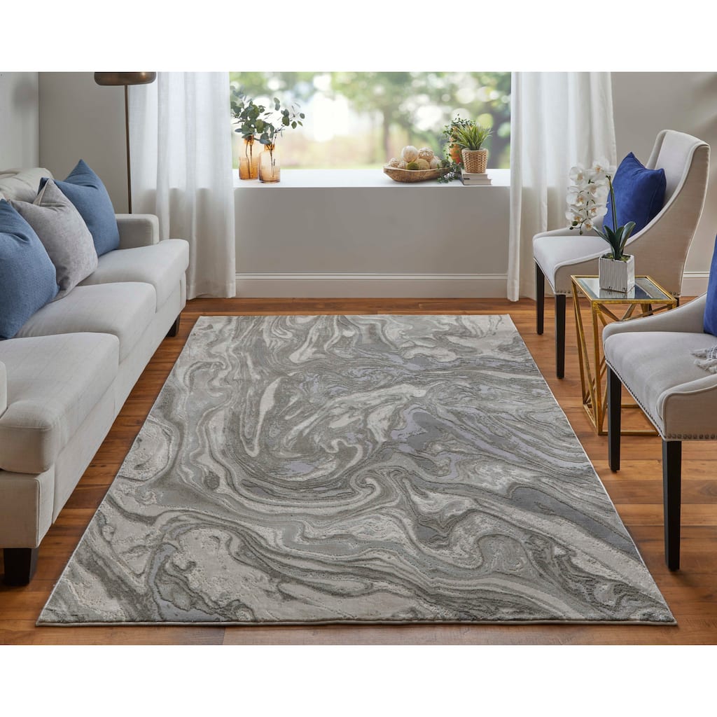 Grand Bazaar Alexander Machine Made Watercolor Modern Area Rug