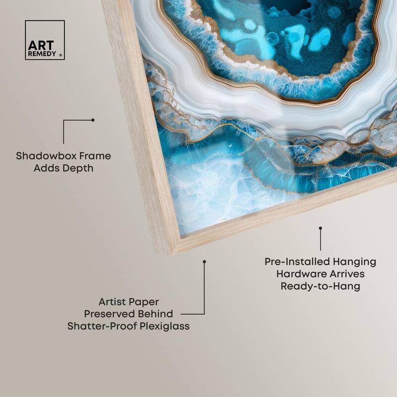 Gilded Geode Eye III Shadowbox by Art Remedy
