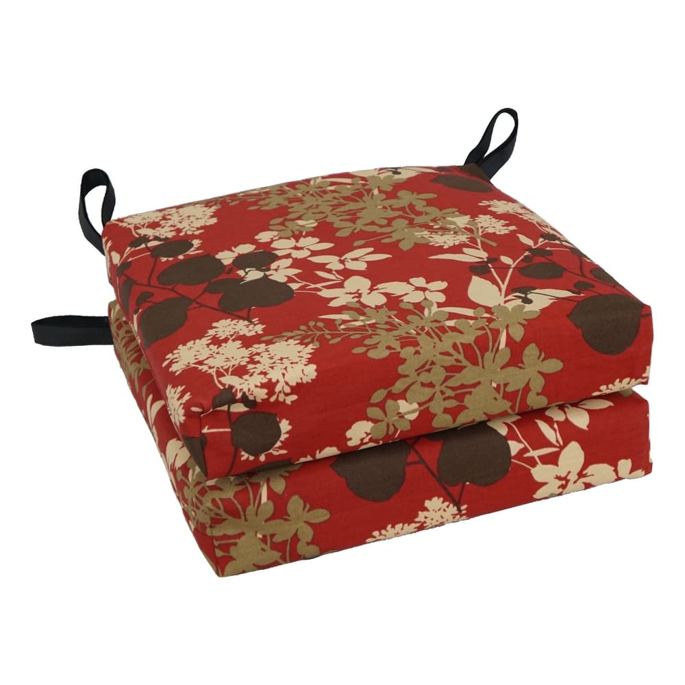16-inch Indoor/Outdoor Chair Cushions (Set of 2) - 16 x 16