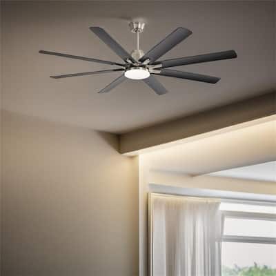 Large Ceiling Fan With Dimmable Led Light