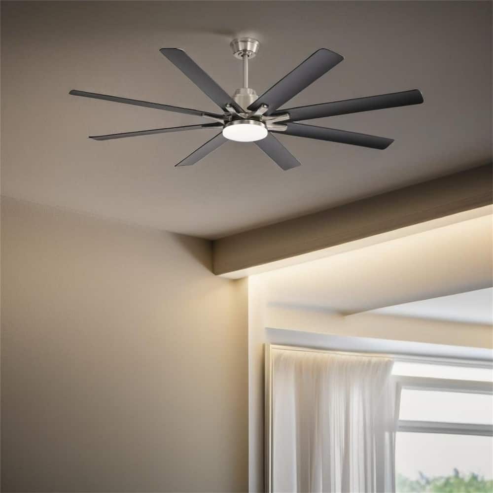 Large Ceiling Fan With Dimmable Led Light