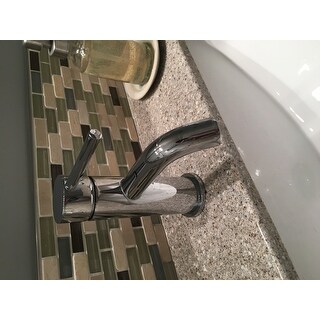 Shop Single Handle Bathroom Faucet with Pop-up Drain ...