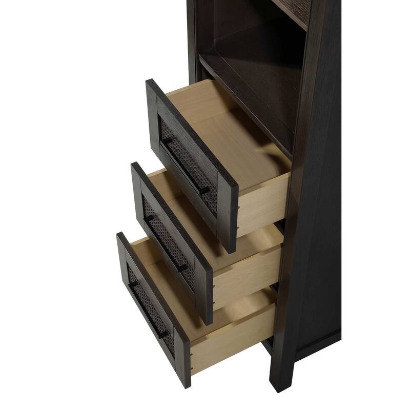 Winslow 16-28 Inch Open Shelving Bath Storage Cabinet