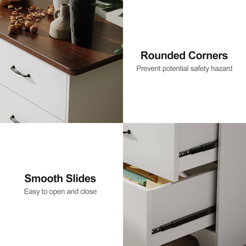 6-Drawer Dresser Double Dresser With Ultra Fast Assembly 31.5 in. × 47.16 in. × 15.74 in.