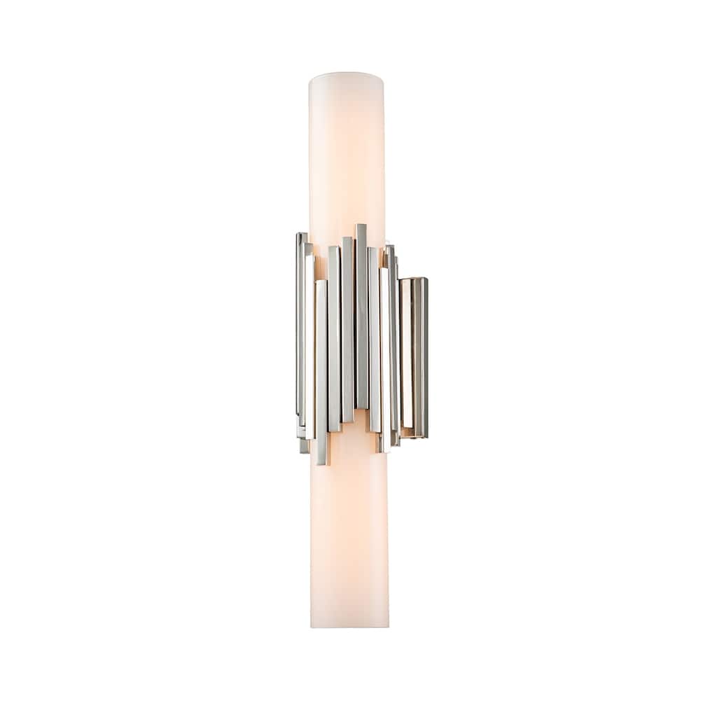 Marvel 1 Light Bath Light in Polished Nickel - 5 x 5 x 22