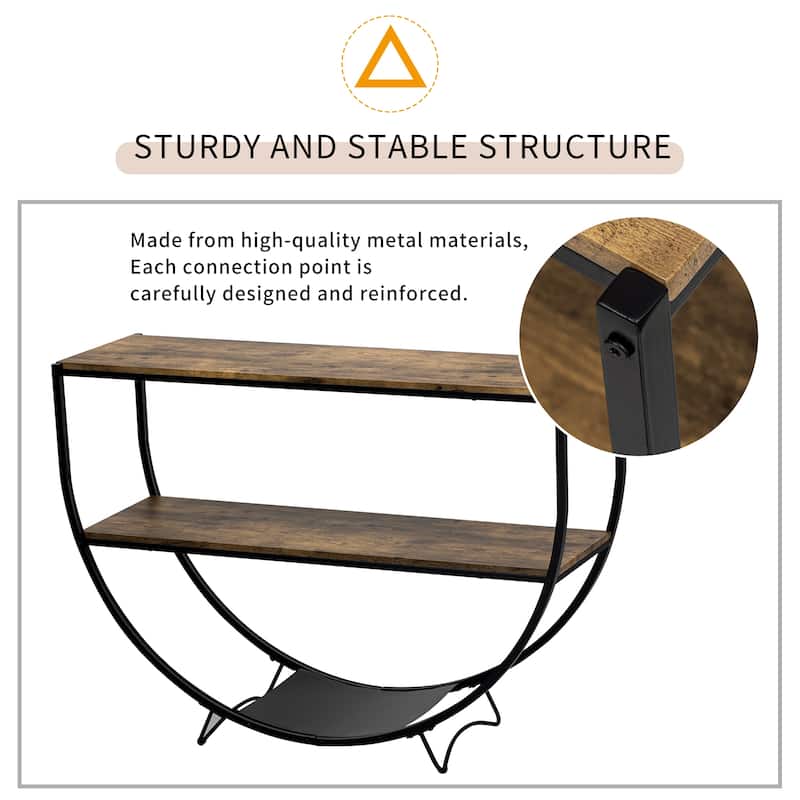 Wood Console Table