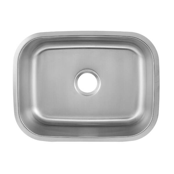 DAX Stainless Steel Single Bowl Kitchen Sink with 18 Gauges Bed Bath