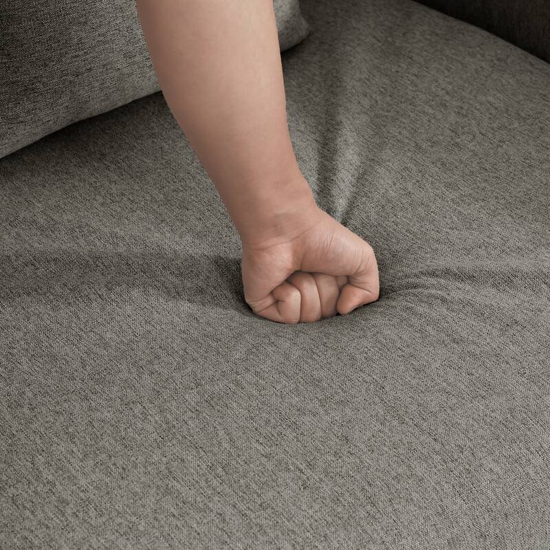 No Assembly Outdoor Patio Modular Sofa with Ottoman, Coffee Table