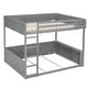 preview thumbnail 9 of 11, Queen size Wooden Bunk Bed with Built-in Shelves and LED Light, USB Charging Station for Living Room