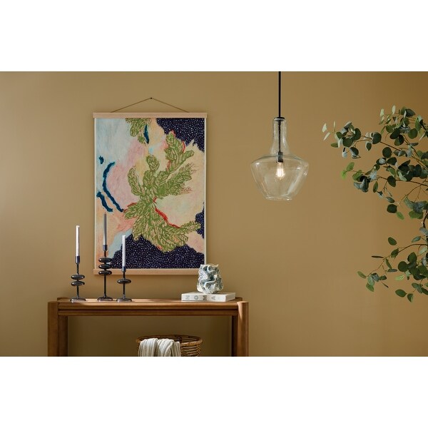 Kichler Lighting Everly 1 Light Bell Pendant Light with Seeded Glass Bed Bath Beyond 40804982