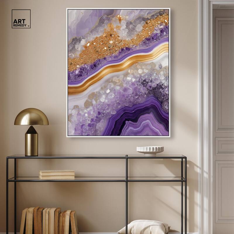 Gemstone Labyrinth II Canvas by Art Remedy