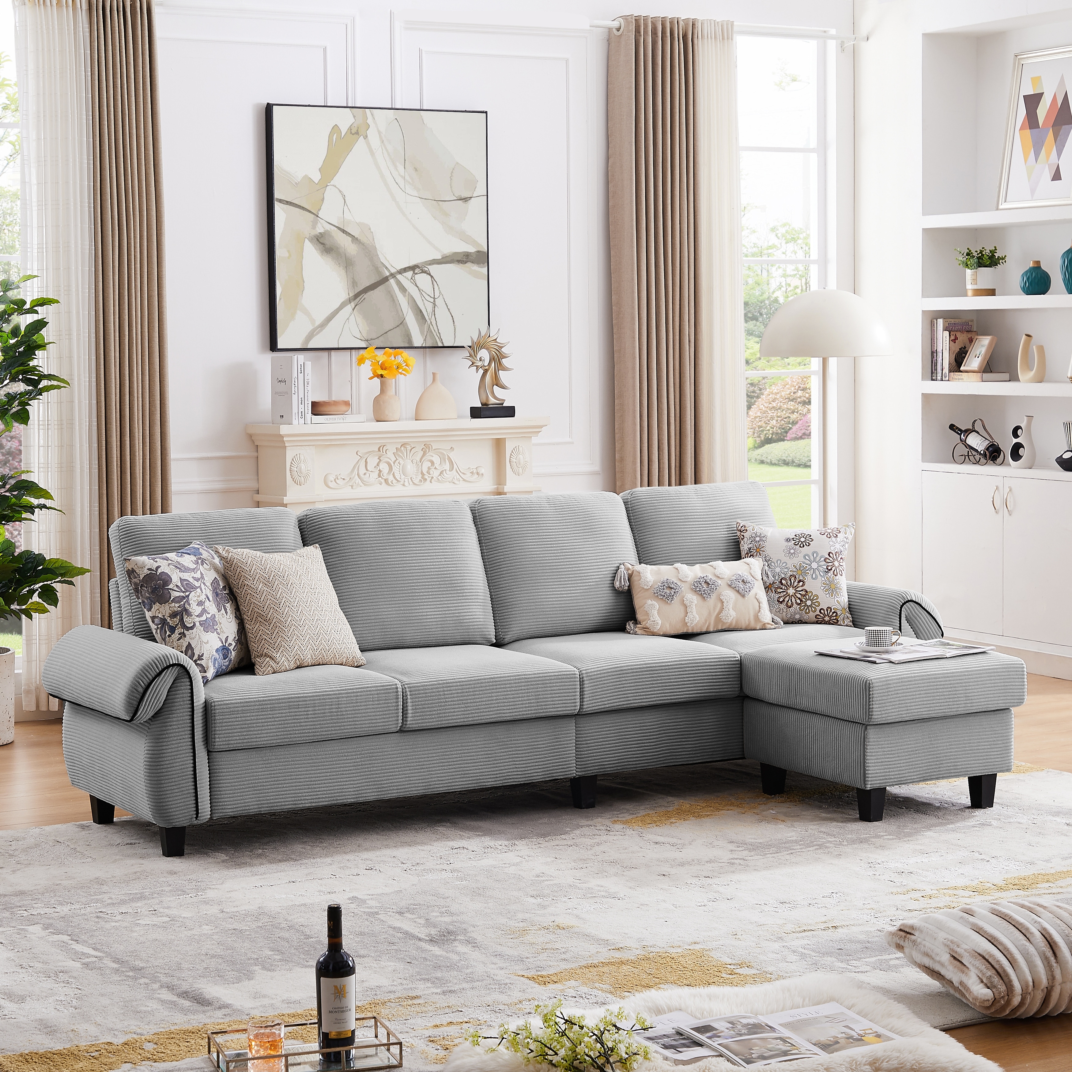 Fabric Sectional Sofas Bed Bath Beyond