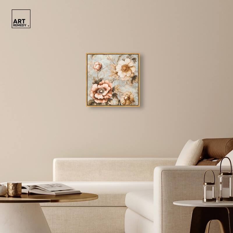 Retro Rose I Canvas by Art Remedy