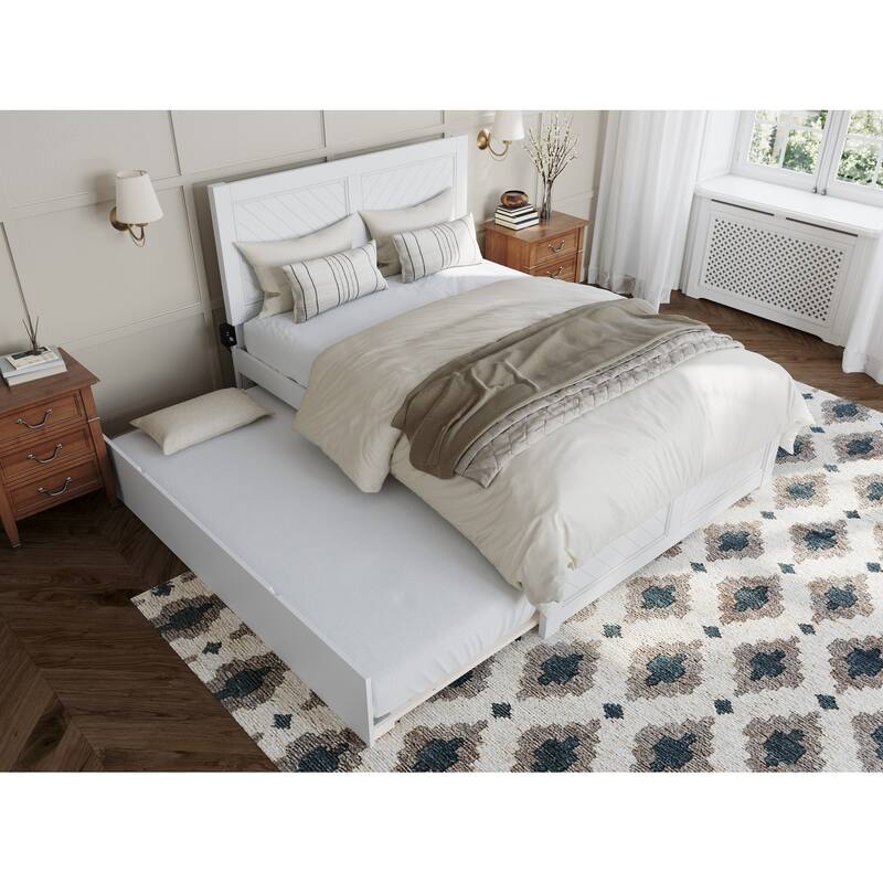 AFI, Canyon Platform Bed with Matching Footboard & Trundle