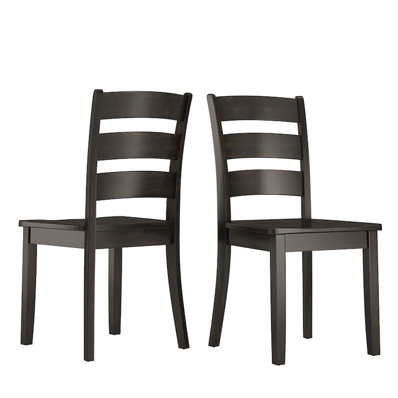 Wilmington II Wood Dining Chairs (Set of 2) by iNSPIRE Q Classic - Antique Black