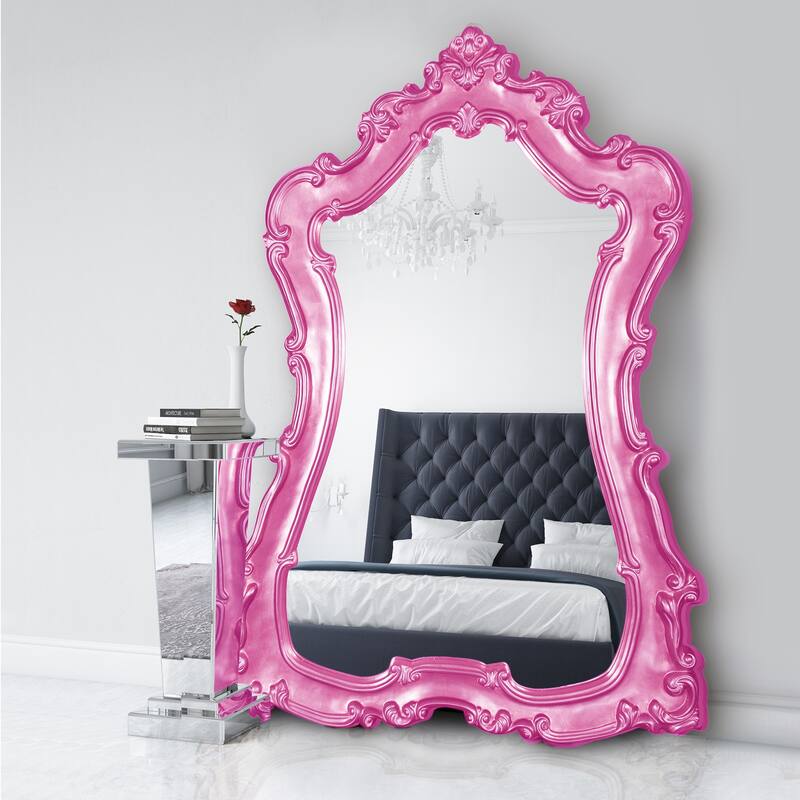 Allan Andrews Hand Painted Ornate Framed Full Length Floor & Wall Mirror - 89"H x 60"W