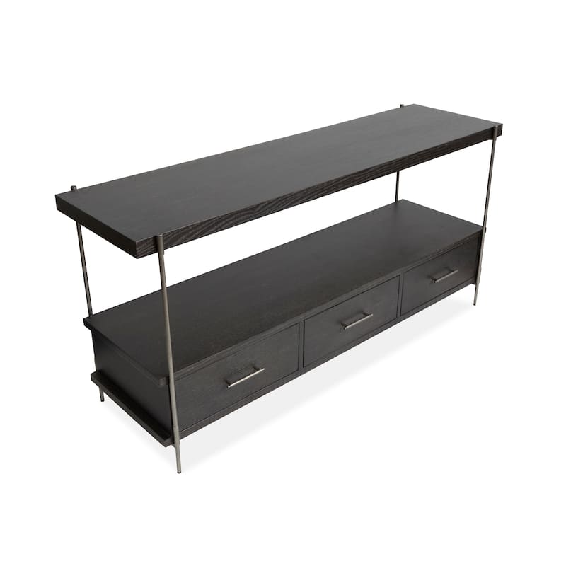 Magnussen Home Spencer Dark Briarsmoke Rectangular Sofa Table - 60''W x 16''D x 28''H
