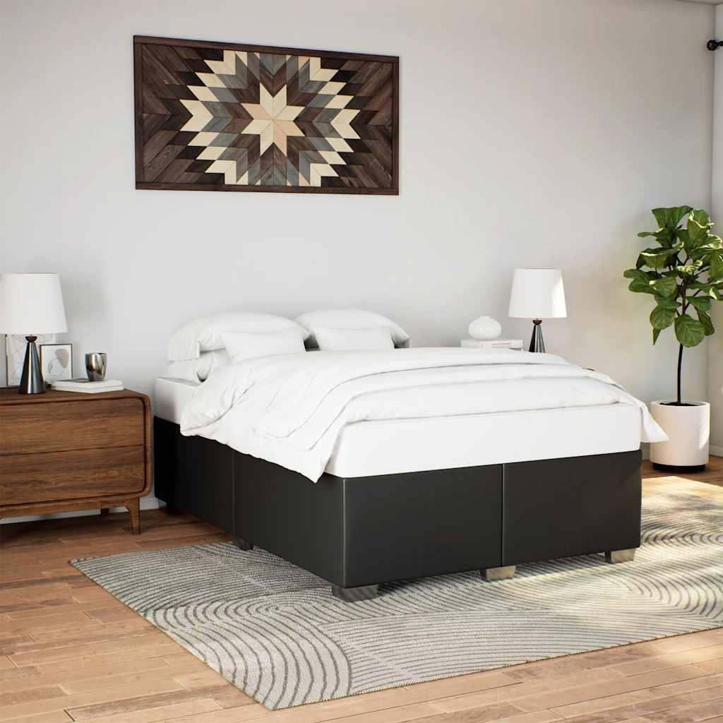 vidaXL Bed Frame without Mattress 137 x 74.8 " Faux Leather