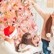 preview thumbnail 10 of 16, Yaheetech Pre-lit Flocked Artificial Christmas Tree Snow Frosted Christmas Tree, Pink