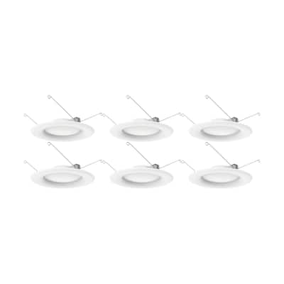9.2 Watt LED Downlight Retrofit 5-6 inch- 90 CRI 3000K 120 Volt Pack of 6