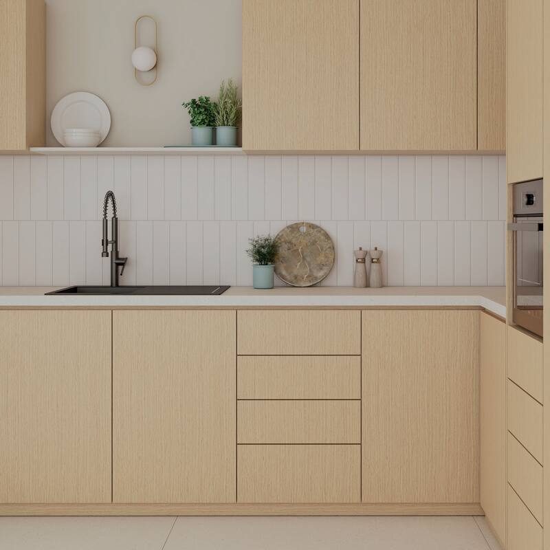 Facet 3 in. x 12 in. Glazed Ceramic Subway Wall Tile