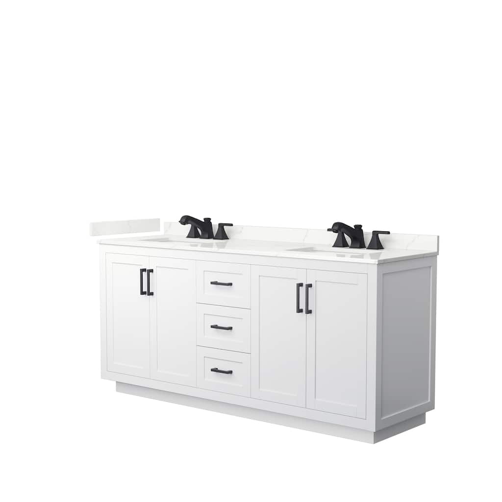 Miranda 72-inch Double Vanity, Quartz Top