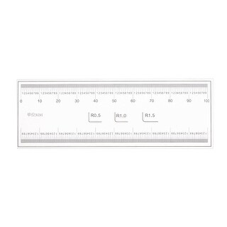 Film Flexible Ruler with R Angle PET Plastic Folding Straight Ruler ...