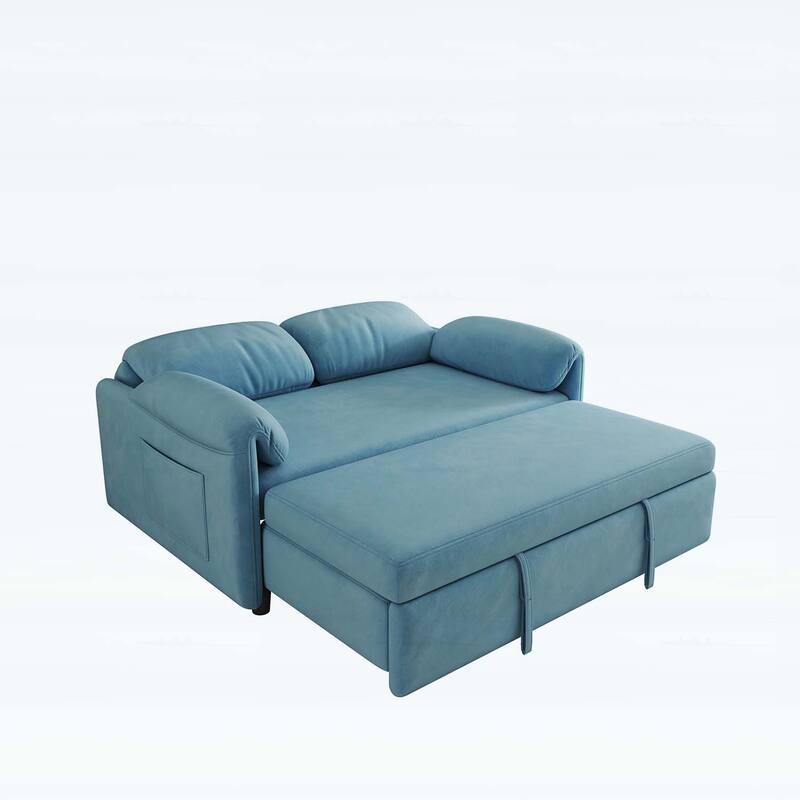 Sofa Centric Design: 54-Inch Sofa Bed with Dual Purpose - A Stylish Retractable Bed for Your Living Room