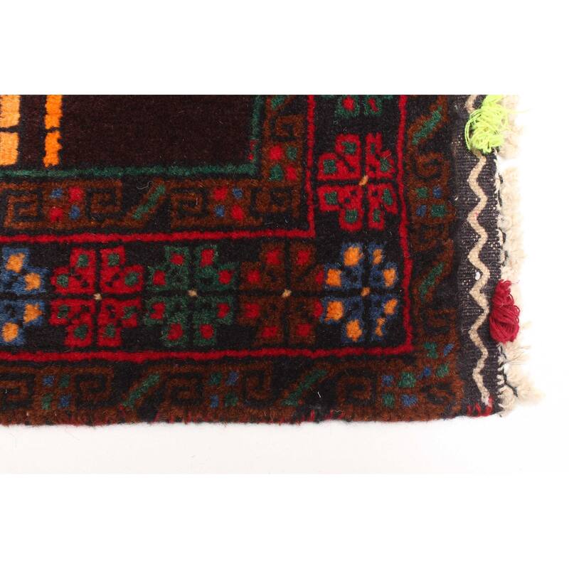 ECARPETGALLERY Hand-knotted Teimani Red Wool Rug - 2'10 x 4'6