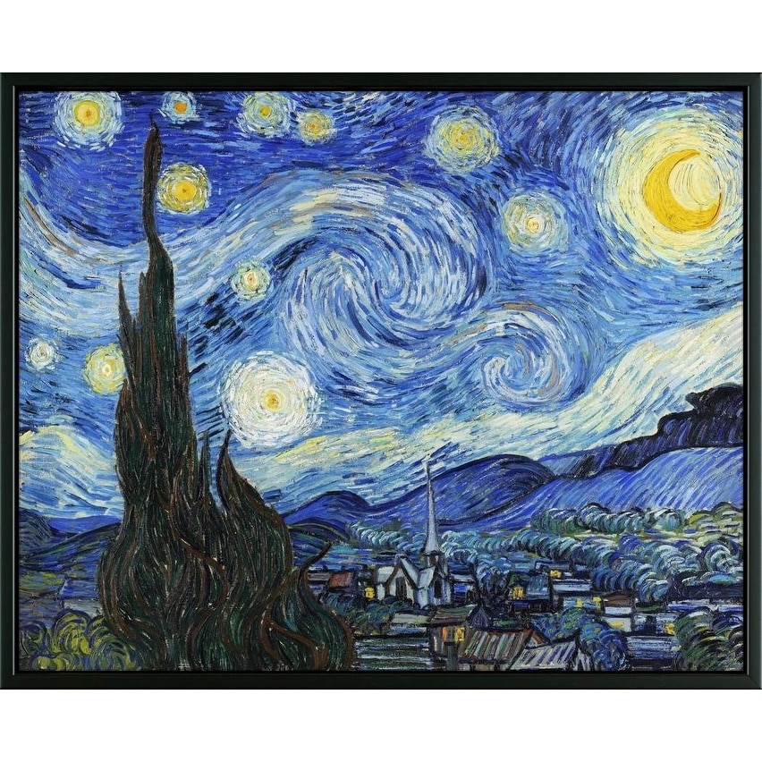 Shop Easy Art Prints Vincent Van Gogh S Starry Night Premium Canvas Art Overstock 25743048