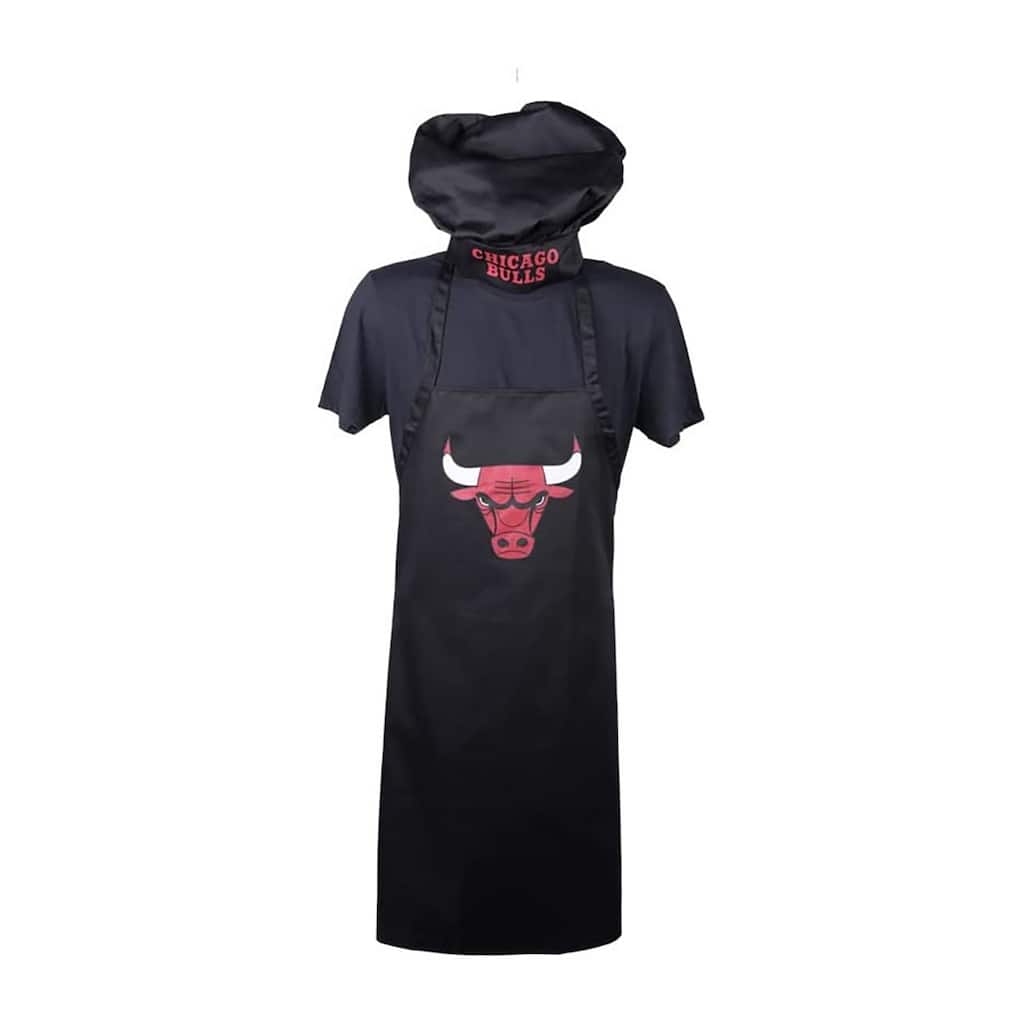 NBA Sports Team Logo Apron and Chef Hat Set, Chicago Bulls - 43x27