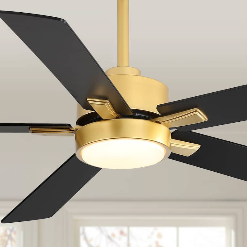 52 inch 5 Blade LED Ceiling Fan with Remote and Light Kit