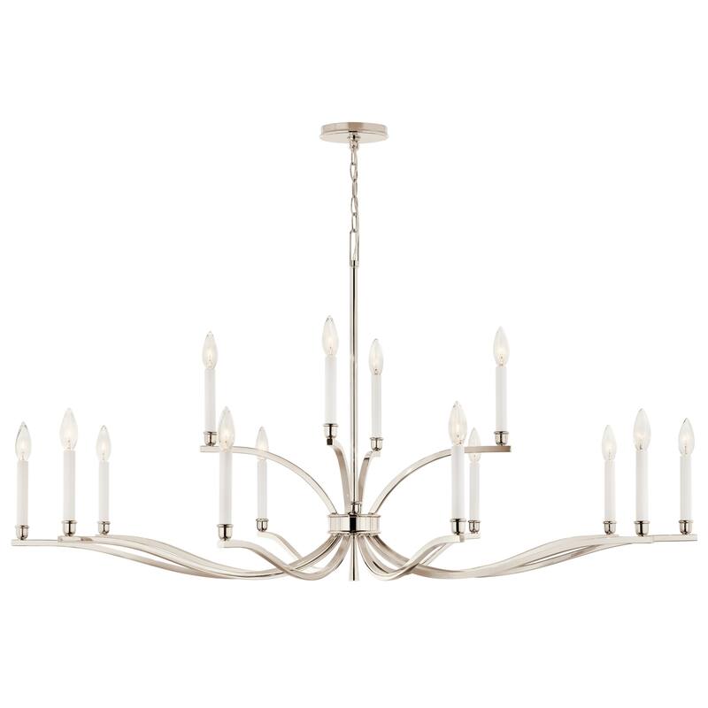 Kichler 52698 Malene 14 Light 53" Wide Taper Candle Style Chandelier
